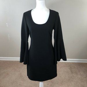 Elizabeth And James Black Sheath Dress 6 Long Bell